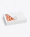 Paper Box with Shrimps Mockup