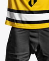 Ice Hockey Player with Stanley Cup Mockup