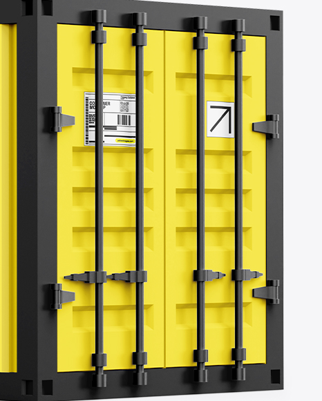 Cargo Shipping Container Mockup