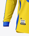 Long Sleeve Soccer Jersey Mockup - Front View