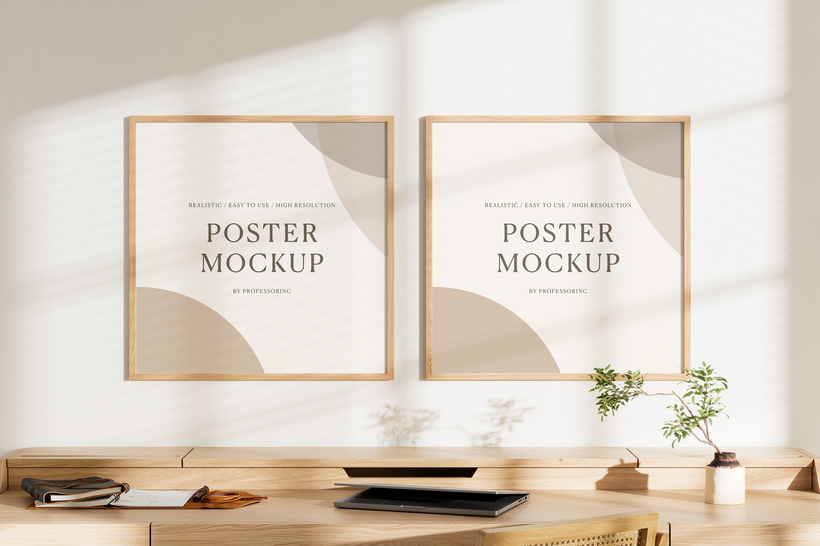 Square Poster Mockup Set