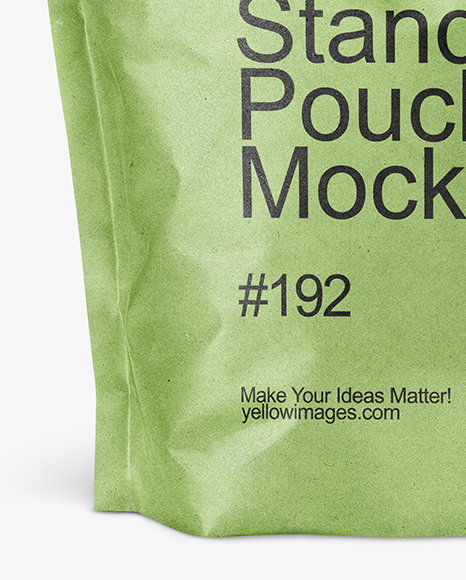 Kraft Stand-up Pouch Mockup