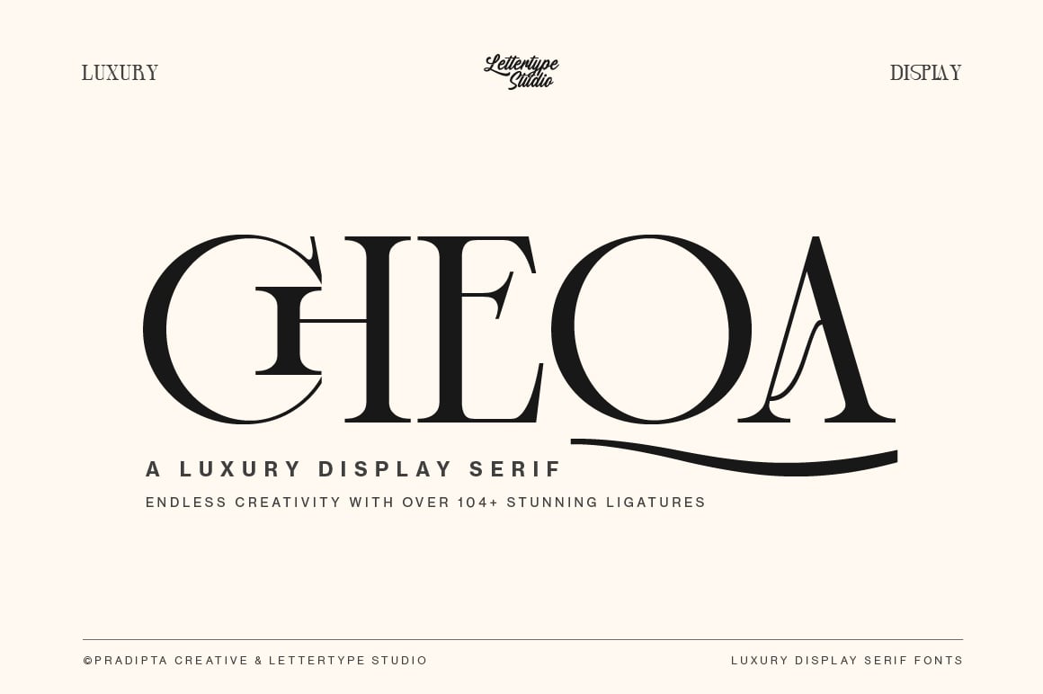 Cheqa a Luxury &amp; Elegant Serif