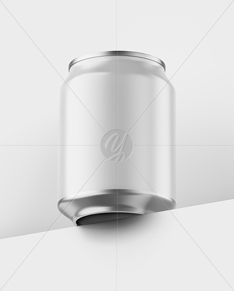 Aluminium Can With Matte Finish Mockup