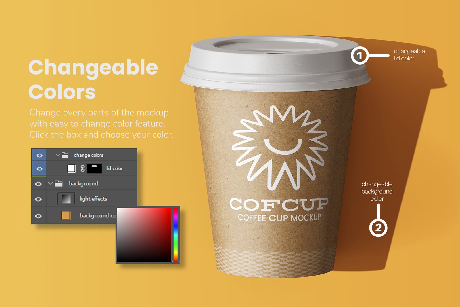 Paper Coffee Drink Cup PSD Mockup Template Set