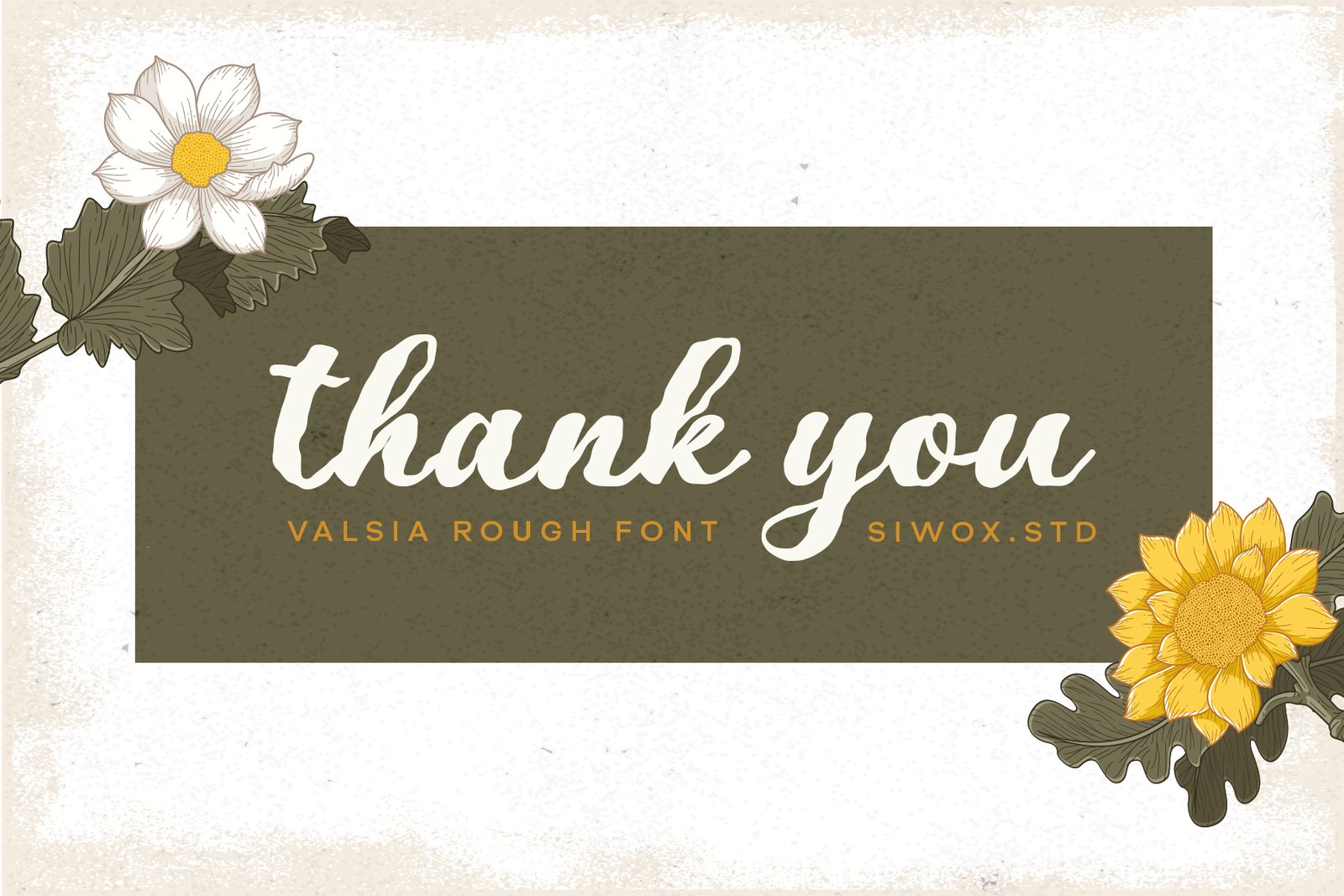 Valsiya - Rough Handwritten Font