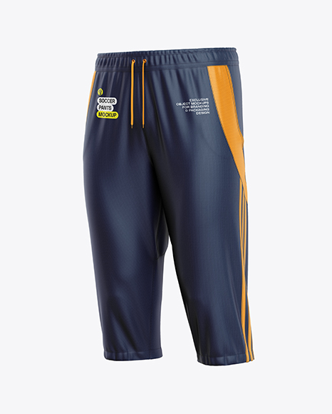 Quarter Sports Pants Mockup - Half Side View - PSD Mockups