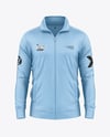 Long Sleeve Track Jacket Mockup - Front View