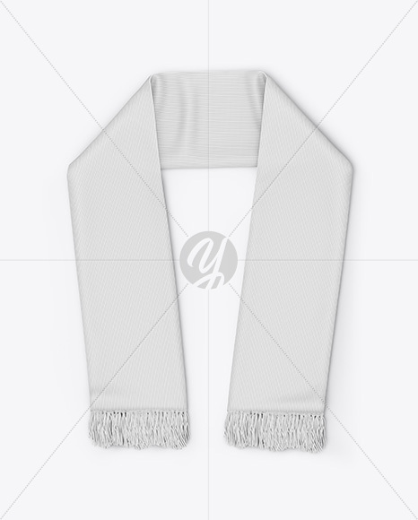 Fan Scarf Mockup - Top View
