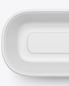 Matte Plastic Container in Paper Sleeve Mockup