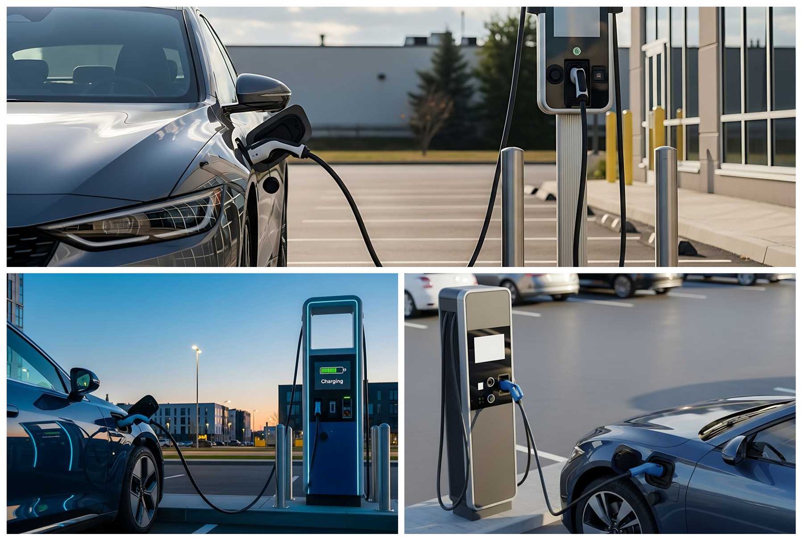 46 Electric Car Charging Stock Photos – Modern EV Technology