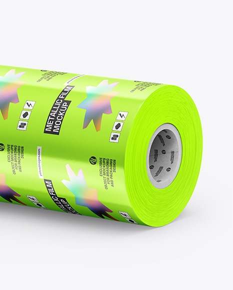 Metallic Film Roll Mockup