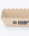 Kraft Paper Tray with Hot Dog Mockup
