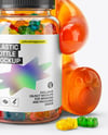 5 LB Gummies Bear with Plastic Bottle Mockup