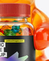 5 LB Gummies Bear with Plastic Bottle Mockup