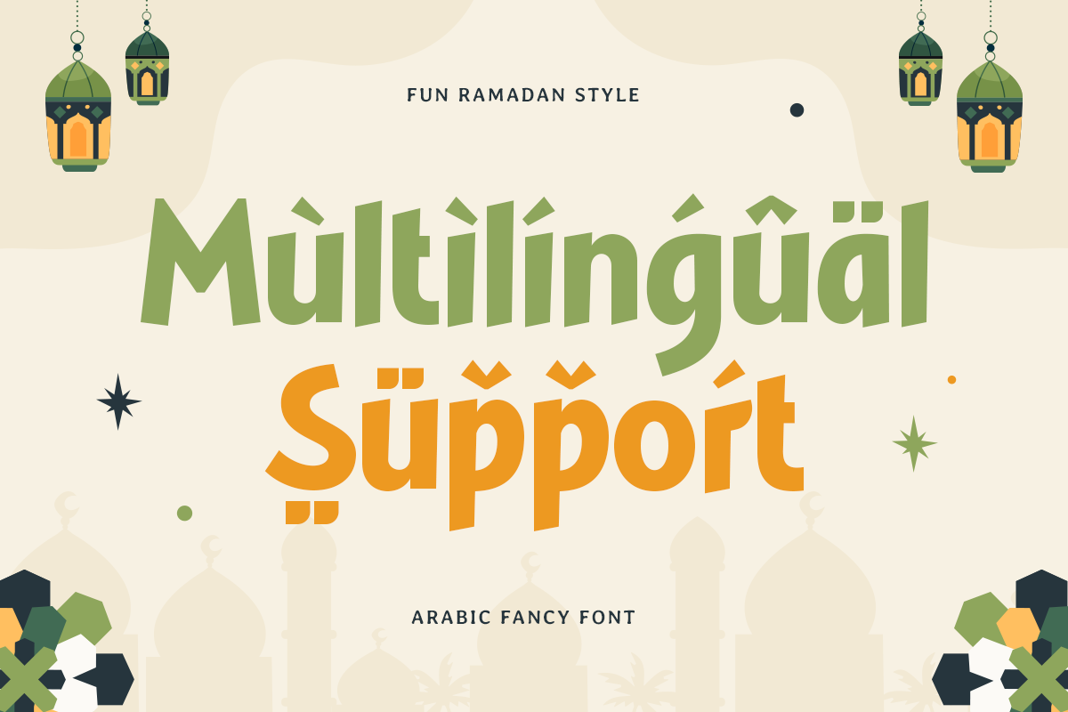 Arabic Fancy - Fun Ramadan Font