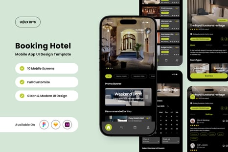 Stayvia – Hotel Booking App Design Template