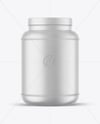 Matte Protein Jar Mockup