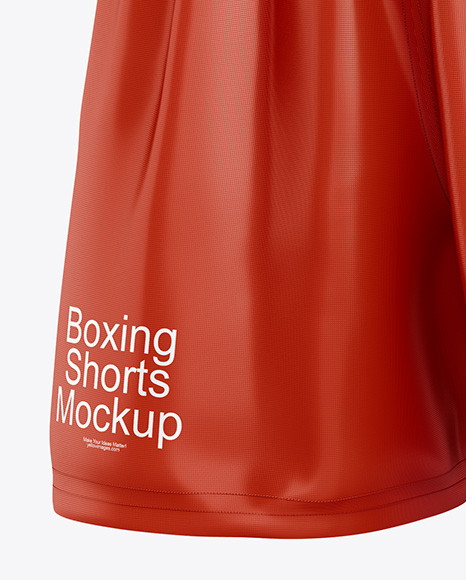 Boxing Shorts Mockup - Half Side View