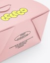 Paper Food Box in Sleeve Mockup