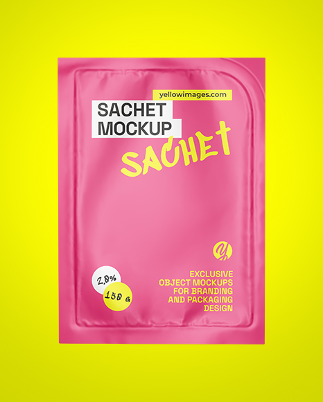 Matte Sachet Mockup