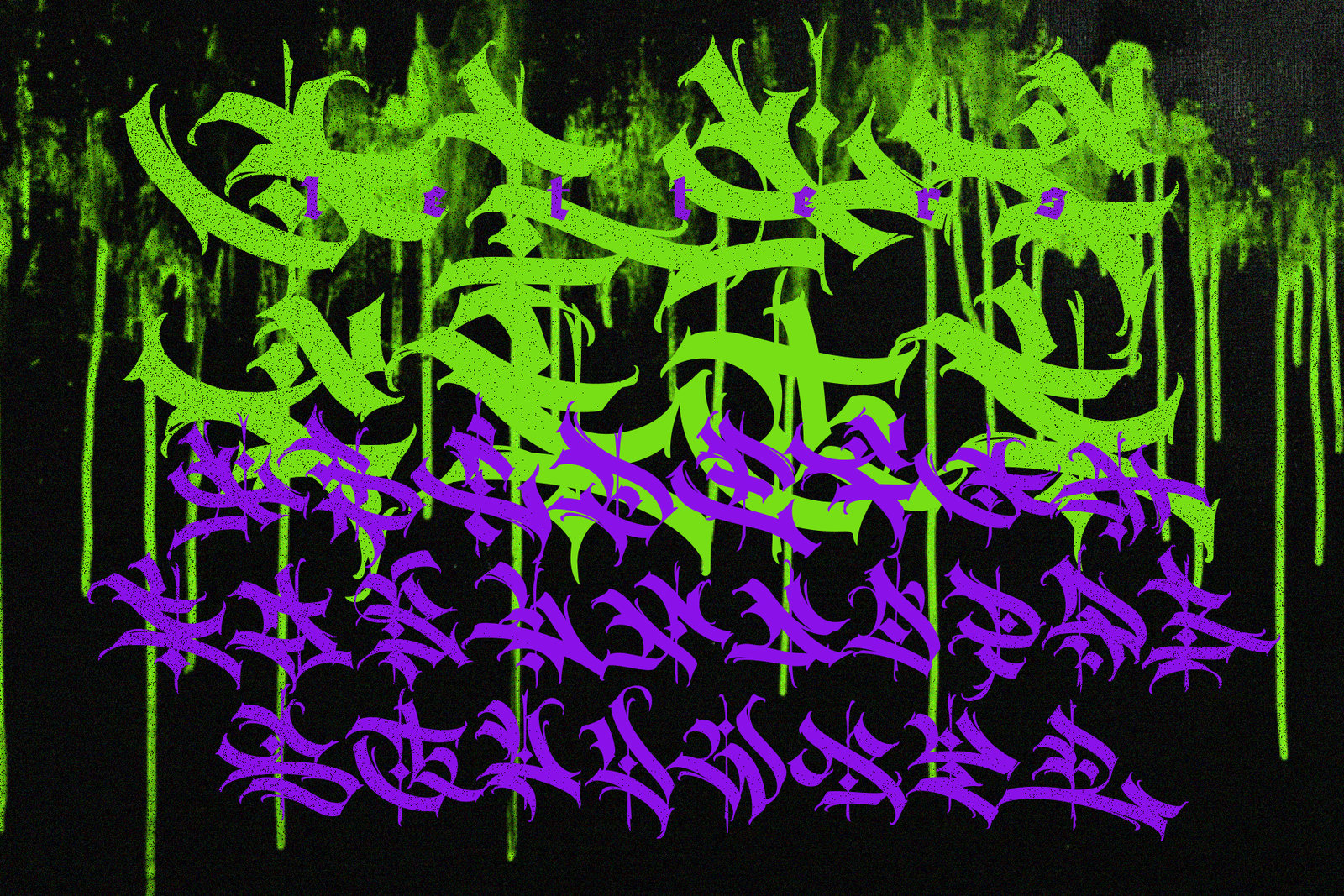 Gothic vector letters - 030
