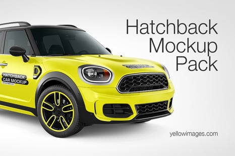 Hatchback Mockup - Pack - Handpicked Sets of Vehicles