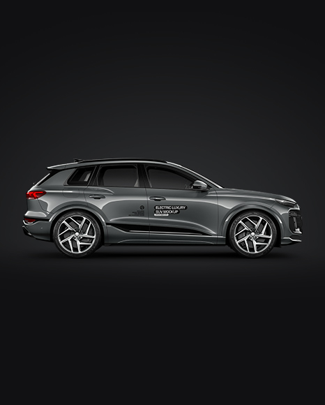 Electric Premium SUV Mockup - Side View
