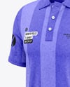 Men's Heather Polo Shirt Mockup - Half Side View