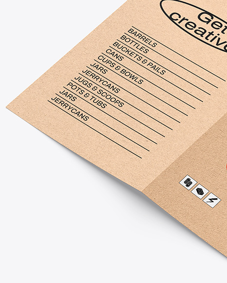 Kraft Brochure Mockup
