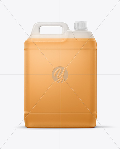 Clear Plastic Jerry Can Mockup