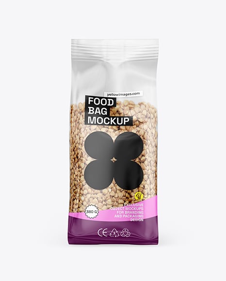 Package with Buckwheat Mockup - Cereal box mockup