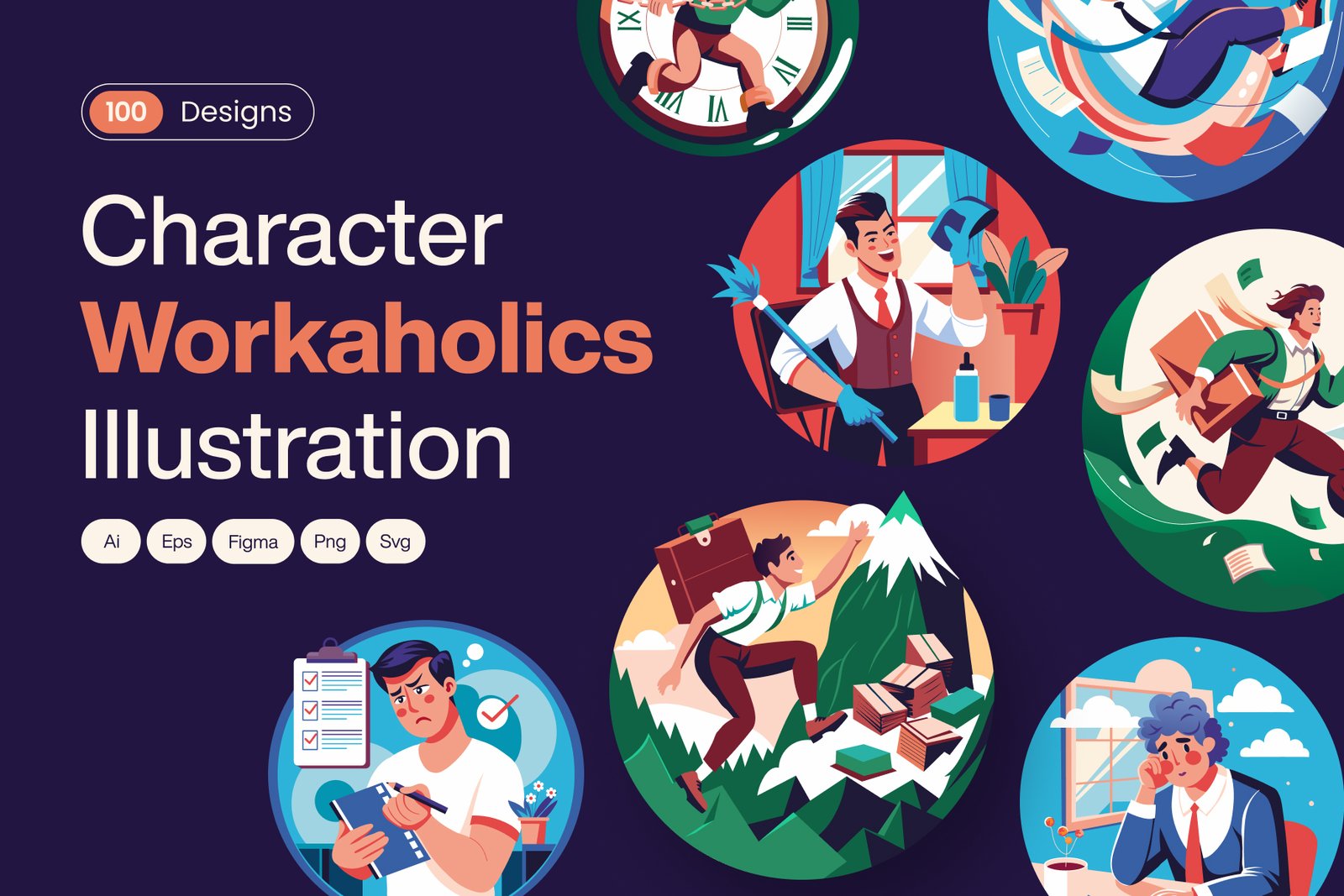 Workaholics Characters Illustrations