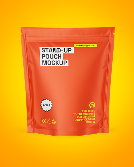 Matte Stand-up Pouch Mockup