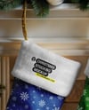 Three Christmas Stockings Mockup