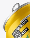 Aluminium Can With Matte Finish Mockup