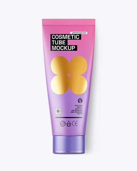 Matte Cosmetic Tube Mockup