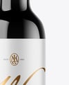 Dark Glass Wine Bottle Mockup