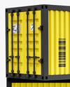 Two Cargo Shipping Containers Mockup