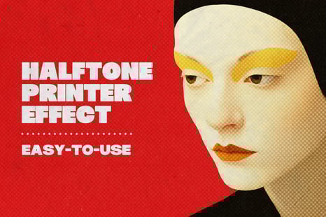 Instant Halftone Printer Photo Effect - Add-Ons
