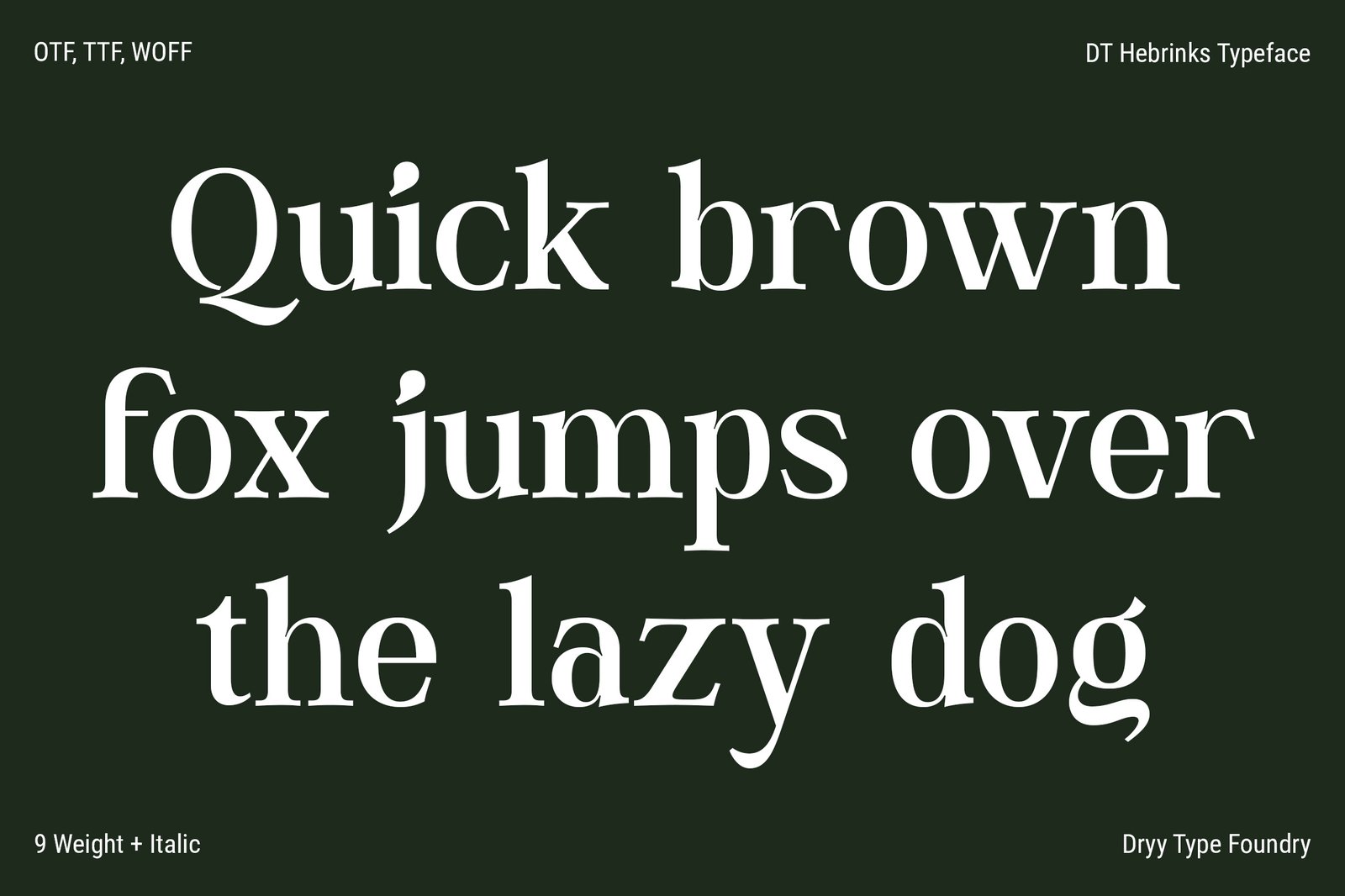DT Hebrinks Typeface