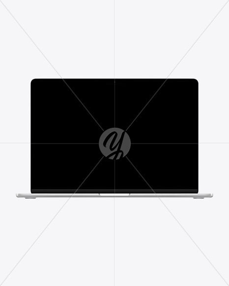16-inch Silver MacBook Pro Mockup