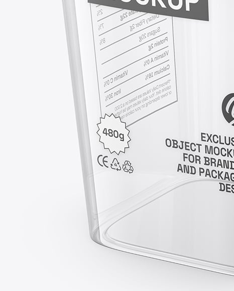 Clear Plastic Cup with Drink Mockup
