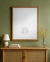 Framed Poster in a Living Room Mockup