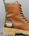 Women's Combat Boot on Shoe Box Mockup