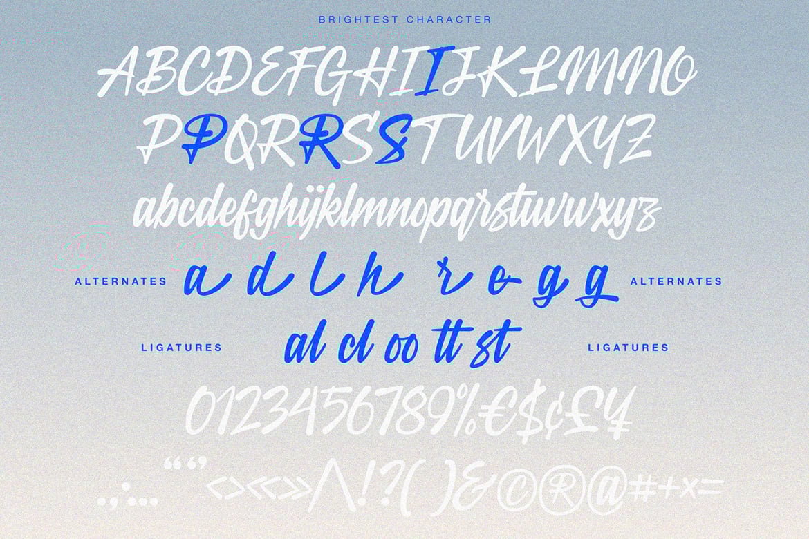 Brightest - Graffiti Signature Font