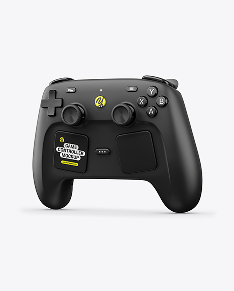 Steam Controller Mockup - Half Side View