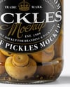 Glass Jar with Champignons Mockup
