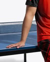 Man Wearing Table Tennis Uniform Mockup