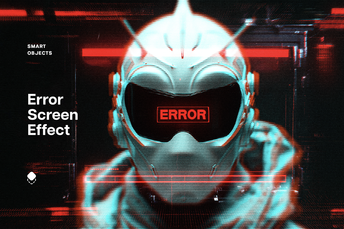 Screen Error Photo Effect